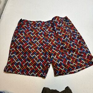 Parke and Ronen swim trunks size 30 Colorful Geometric Patterned Shorts